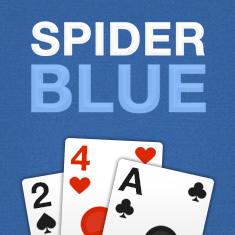 Spider Solitaire Blue - onlygames.io